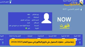 رابط مباشر.. خطوات الحصول على نتائج البكالوريا في سوريا للعام 20242025